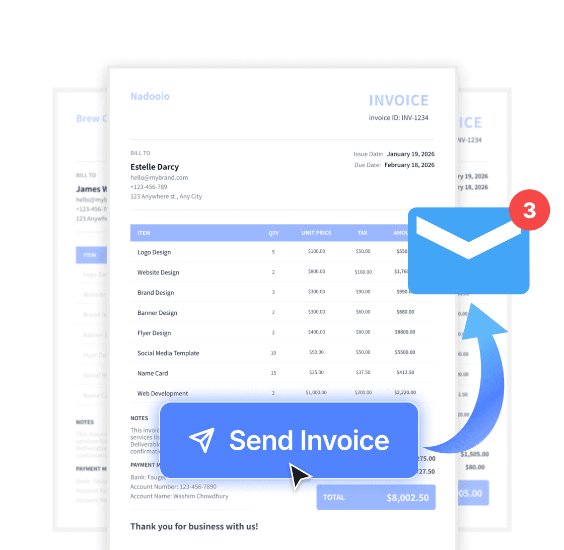 Issue and Send Invoices