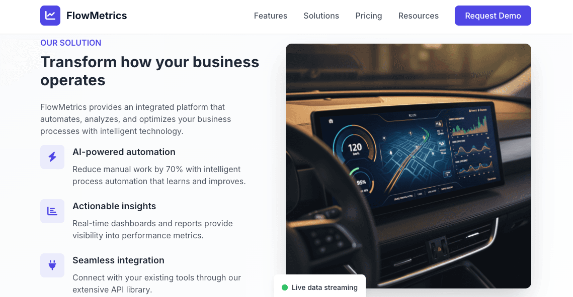 SaaS/Product Landing Page