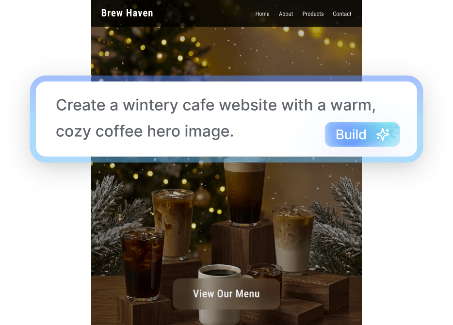 Create websites with one prompt