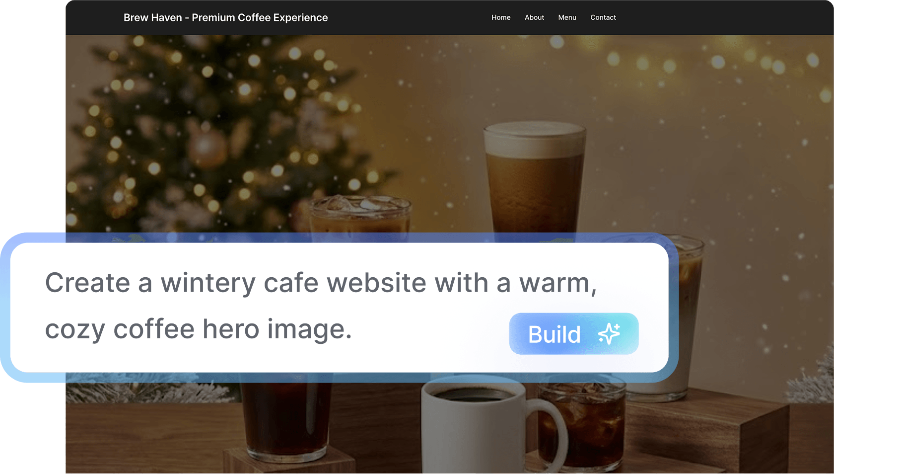 Create websites with one prompt